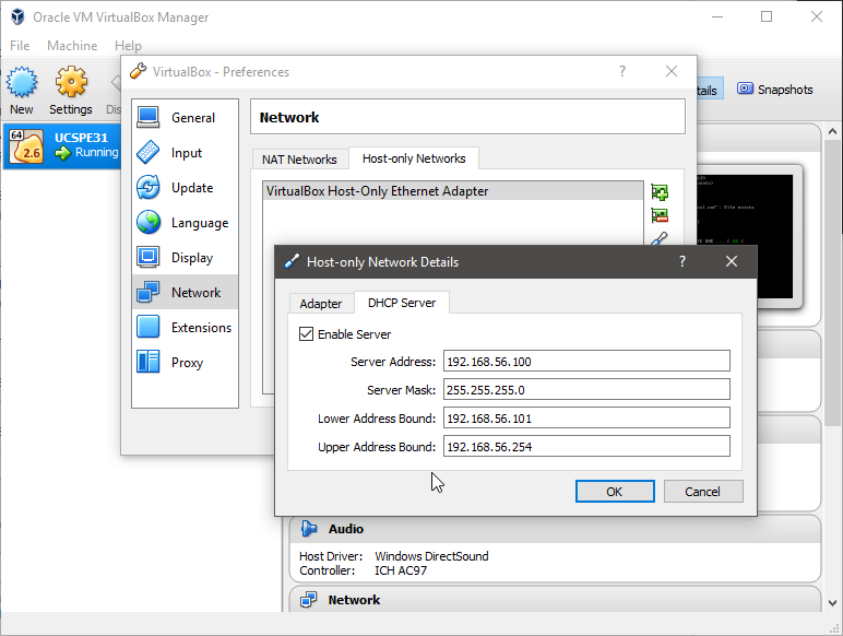 Host-Only DHCP